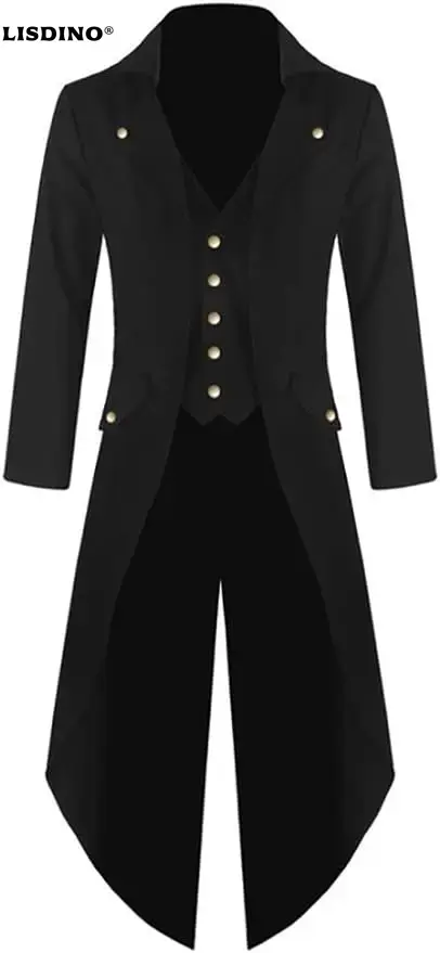 Vintage Fashion Jacket - Мужская стимпанк готическая куртка викторианский фрак