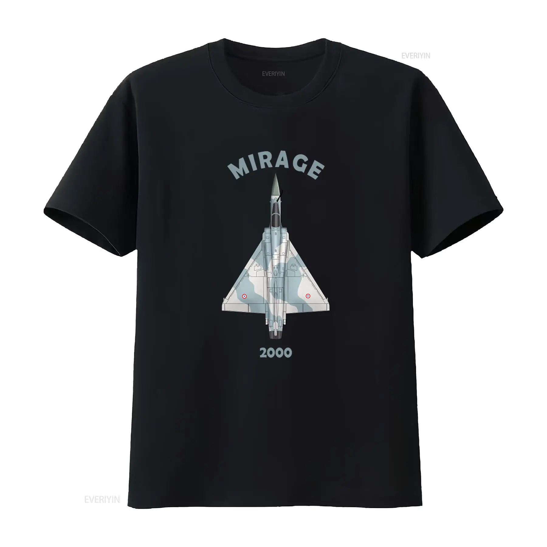 Vintage Fashion Enthusiasts - Футболка с принтом военного истребителя Mirage