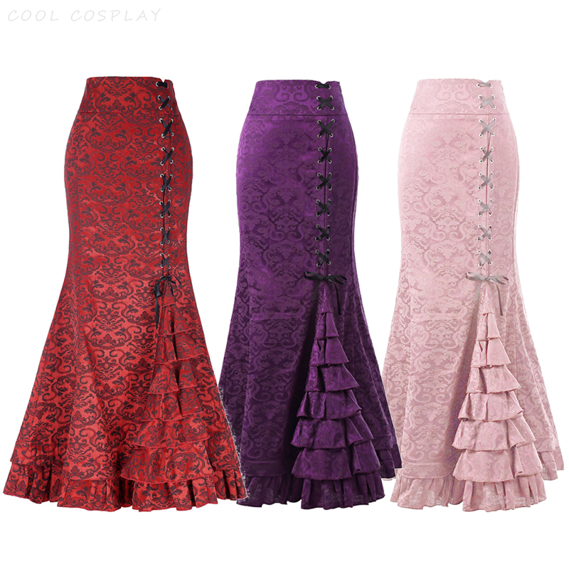 Vintage Victorian Fashion - Длинные юбки женские в стиле панк