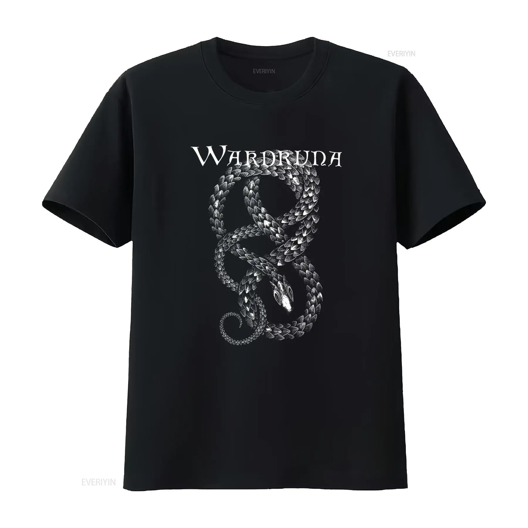 Vintage Fashion Enthusiasts - Черная футболка Wardruna с изысканным изображением