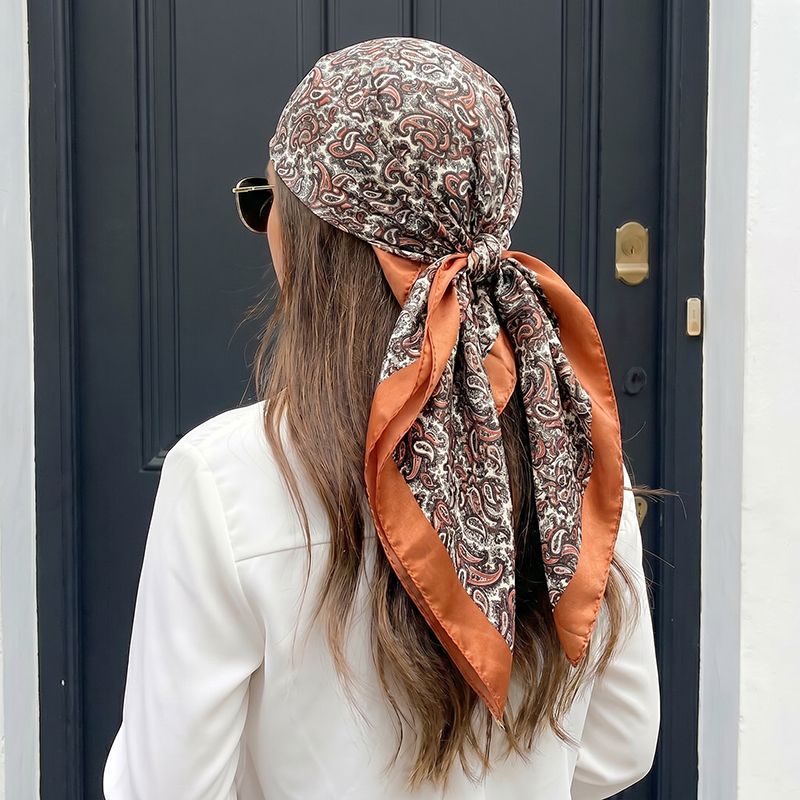 Винтажный атласный квадратный  – обзор и цена Vintage Fashion Hijab