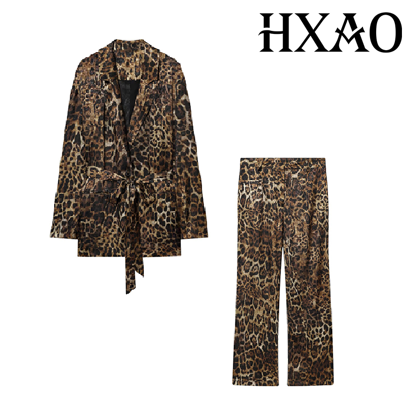 HXAO Леопардовые брюки Комплек – обзор и цена Vintage Fashion Jacket