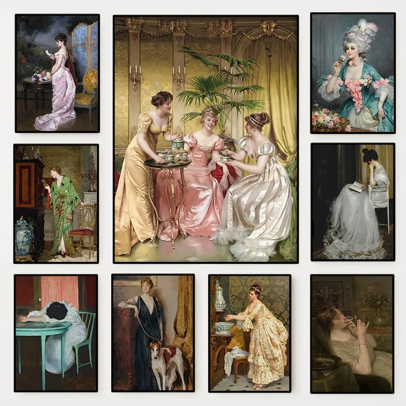 Женский портретный постер в ст – обзор и цена Vintage Victorian Fashion