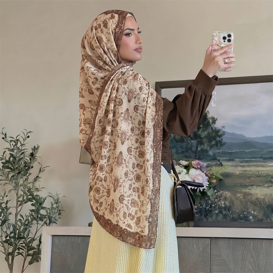 Винтажный хиджаб с цветочным п – обзор и цена Vintage Fashion Hijab