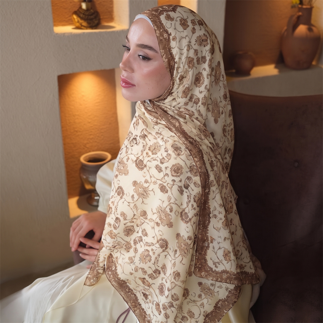 Винтажный хиджаб с цветочным п – обзор и цена Vintage Fashion Hijab